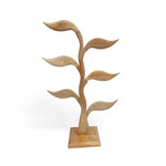 Hand Made Earring Display Tree and Leaf Motif Natural