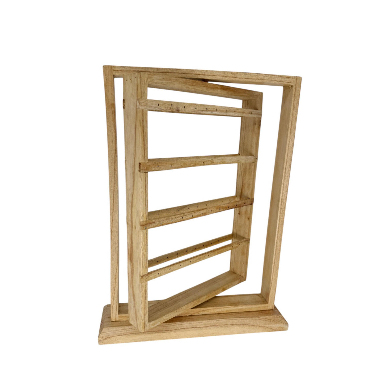 Hand Made 40cm Revolving Earring Display Natural