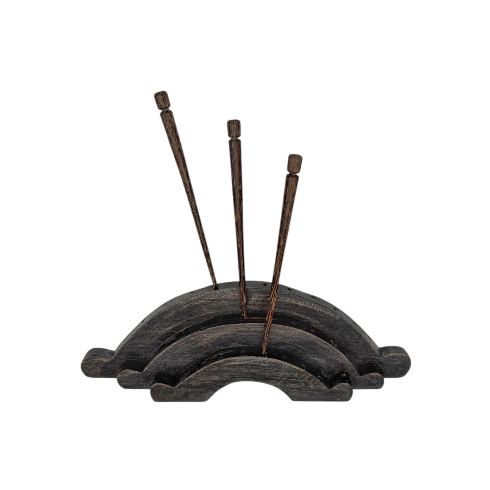 Hand Made Hair Stick Display Black Wash