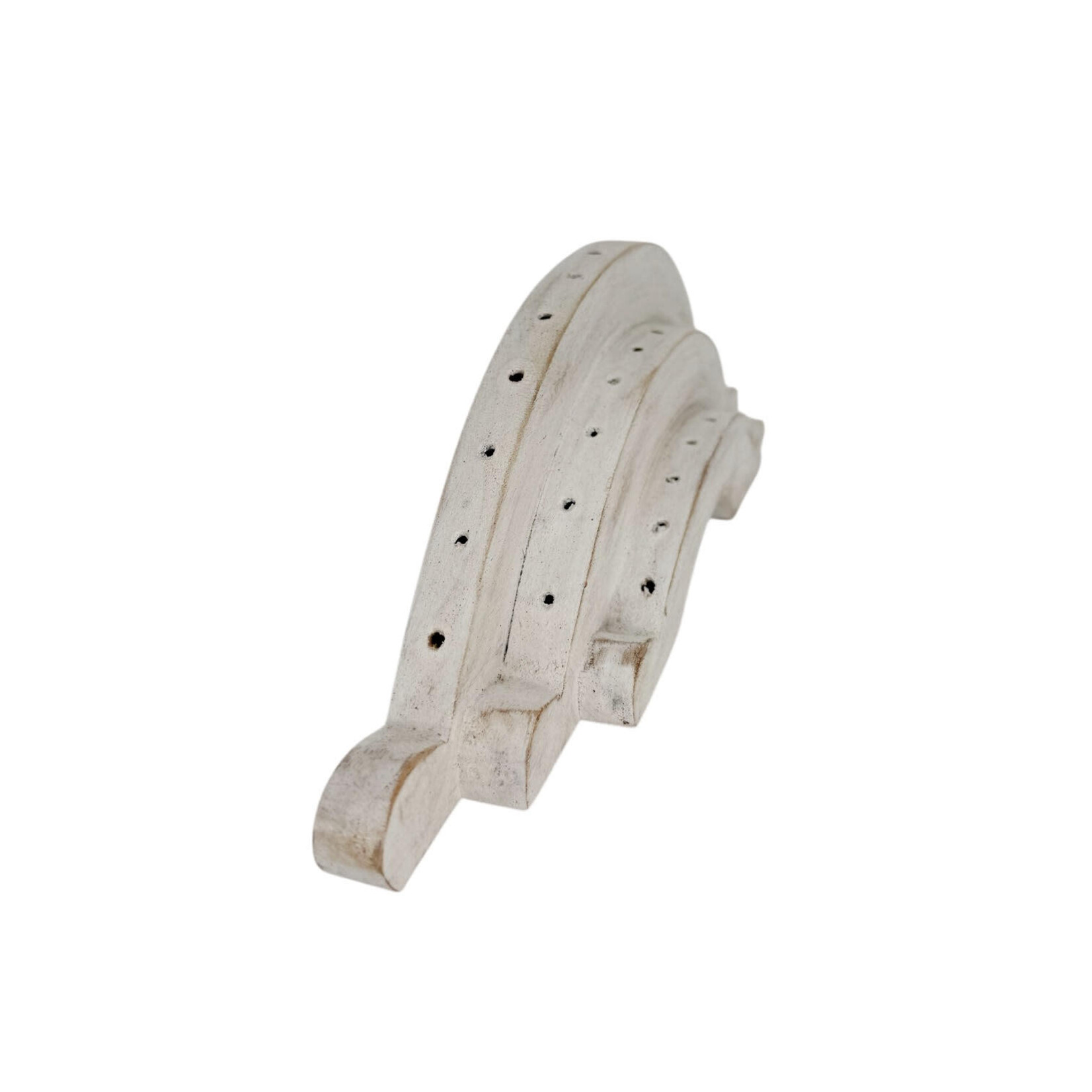 Hand Made Hair Stick Display White Wash