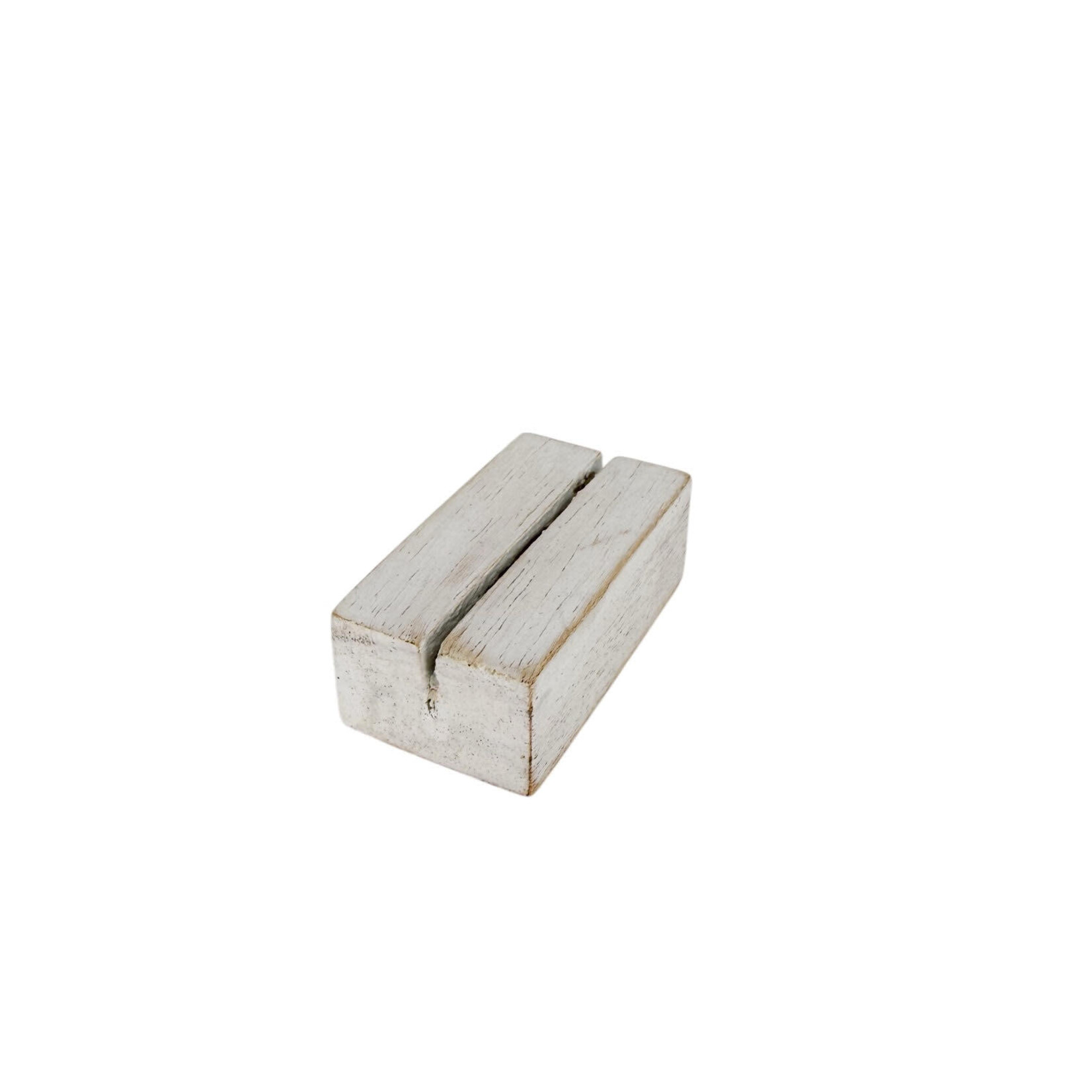 Jewelry Card Display Block White Wash