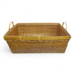 Hand Woven Bamboo Rectangle Basket Large