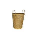 Hand Woven Bamboo Tall Basket Small