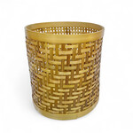 Hand Woven Bamboo Waste Basket