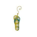 Hand Made Iron Slipper Ornament Yellow