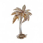 Iron Wall Art Palm Tree Brown Large