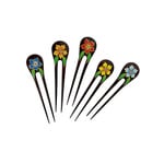 5 Pack Bunga Double Hair Stick Hibiscus