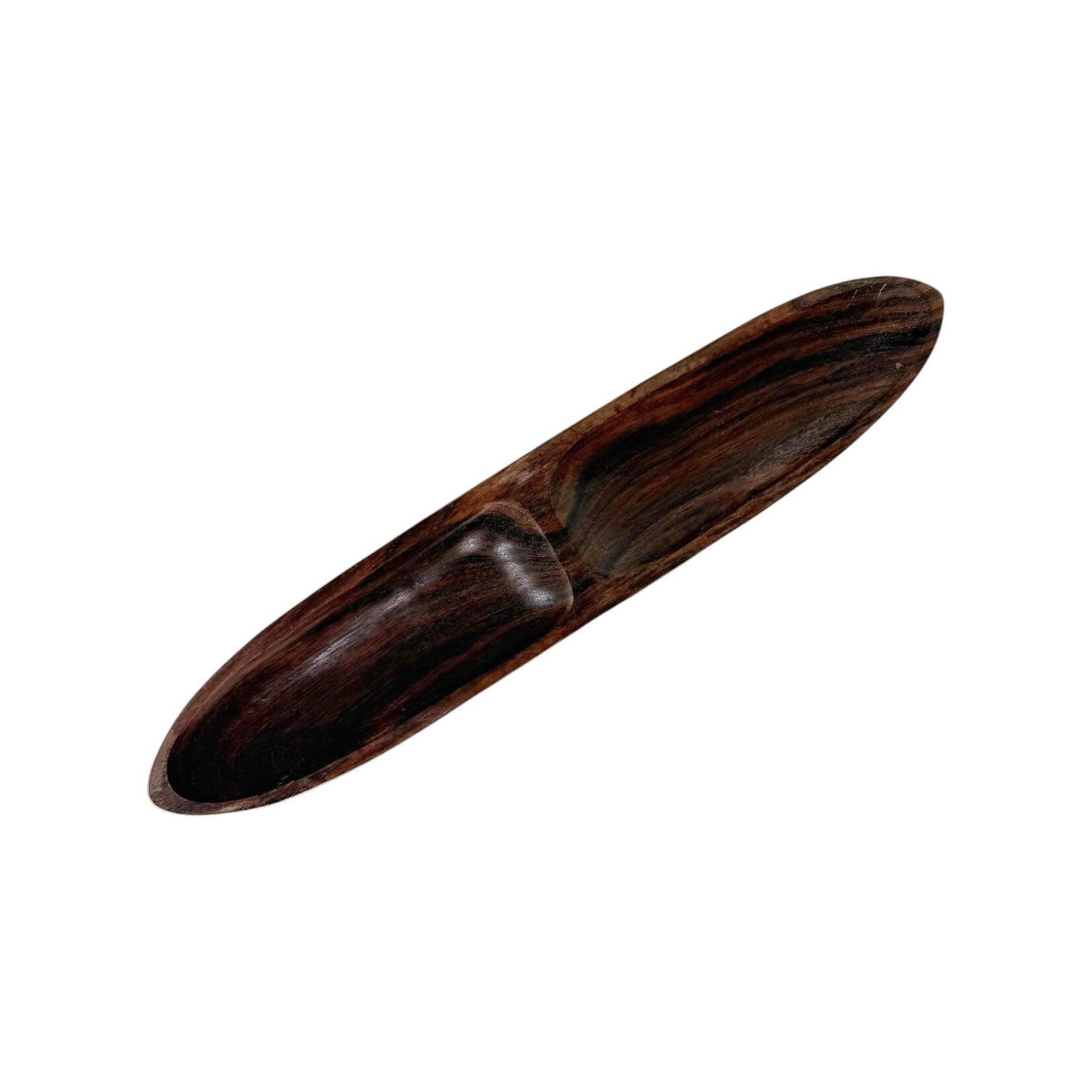 Hand Made Rosewood Split Canoe Platter Large