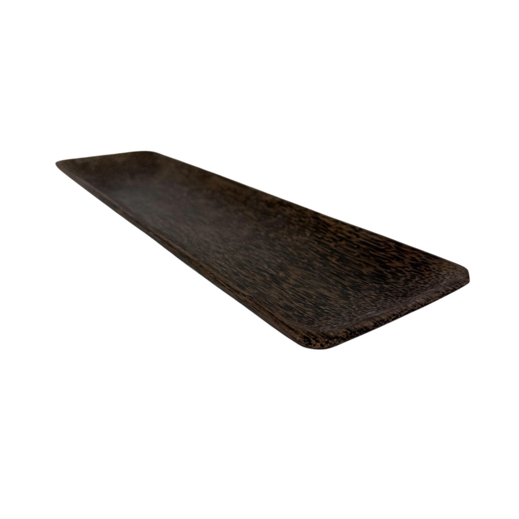 Hand Carved Palm Wood Dish Rectangle Tray 40cm x 11cm