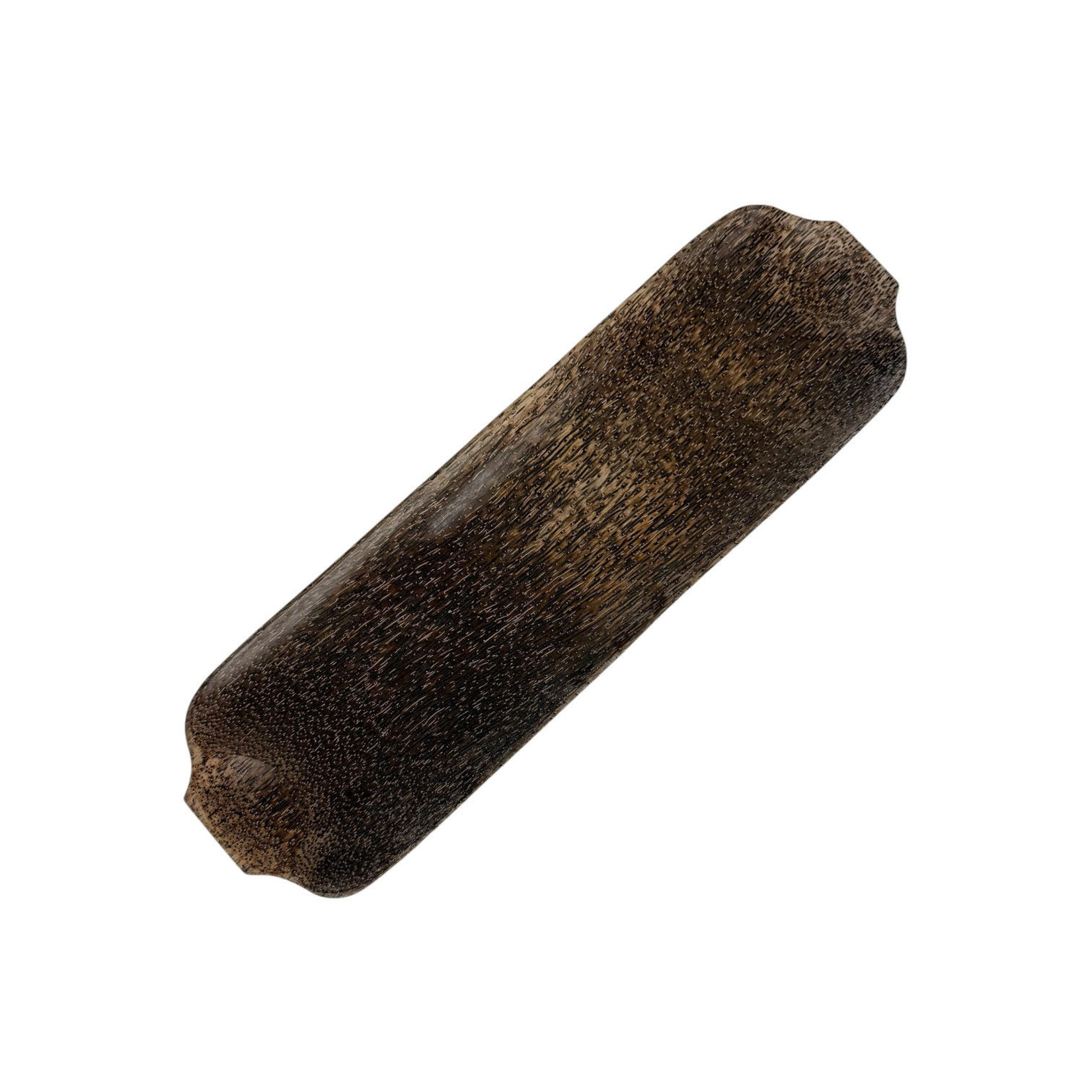 Hand Carved Palm Wood Dish Rectangle Sushi Tray Small 35cm x 10cm