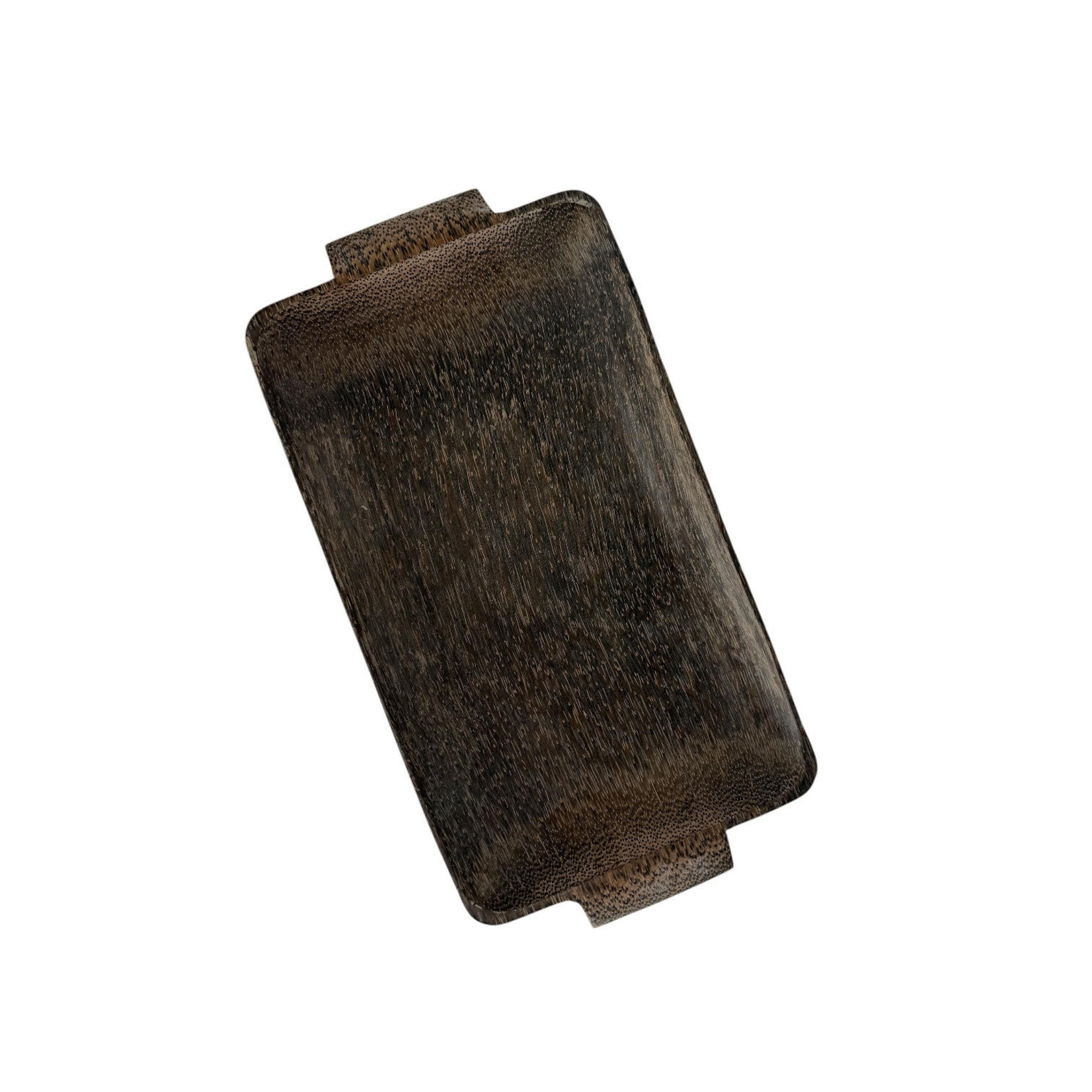 Hand Carved Palm Wood Tray Handles