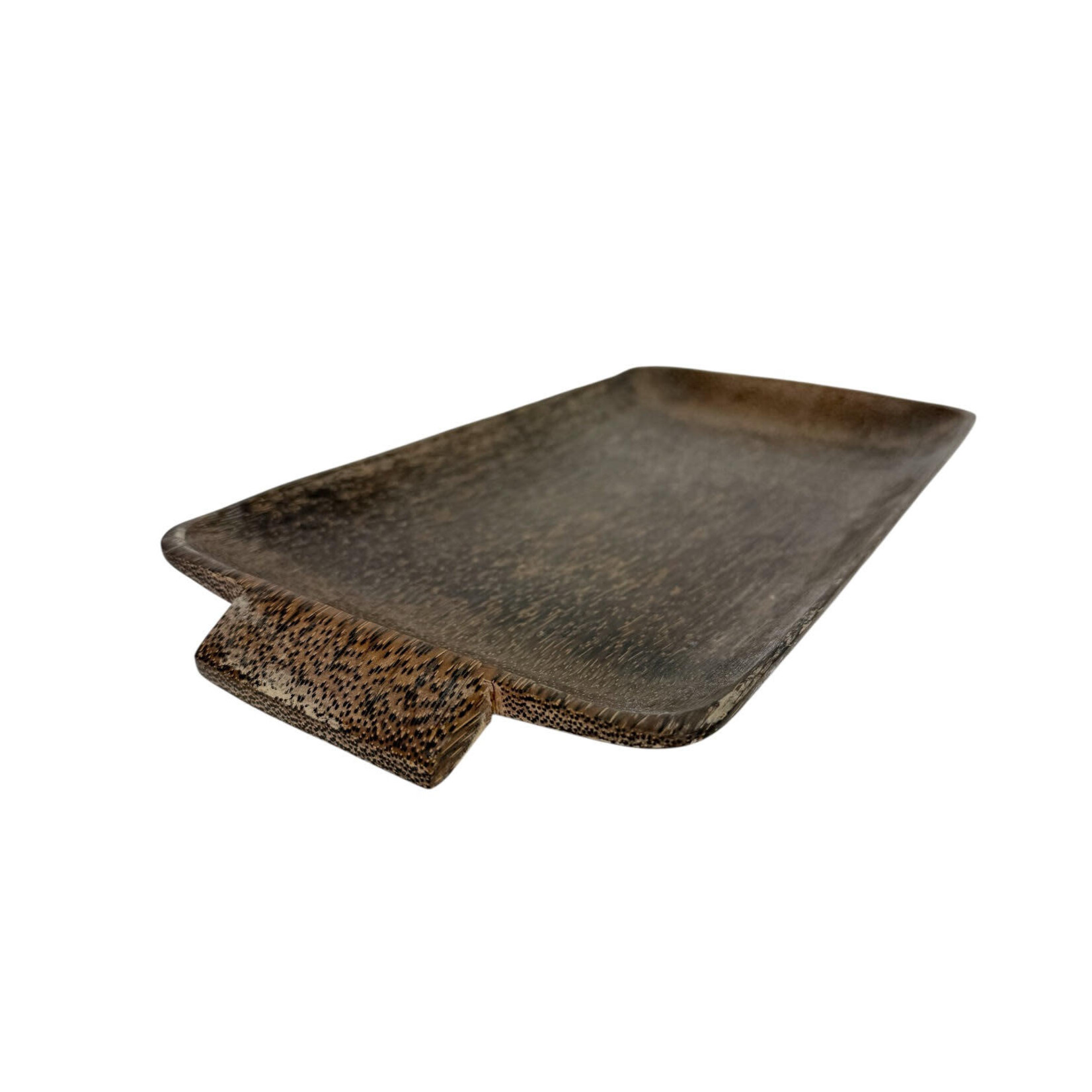 Hand Carved Palm Wood Tray Handles