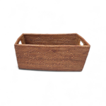 Hand Woven  Ata Basket #112 Rectangular Box with Handles
