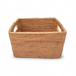 Hand Woven Ata Basket #127 Rectangle Basket with Handles