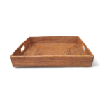 Hand Woven Ata Basket #129 Medium Rectangle Tray Inset Handles
