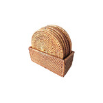 Hand Woven Ata Coasters, Set of 8 in Box