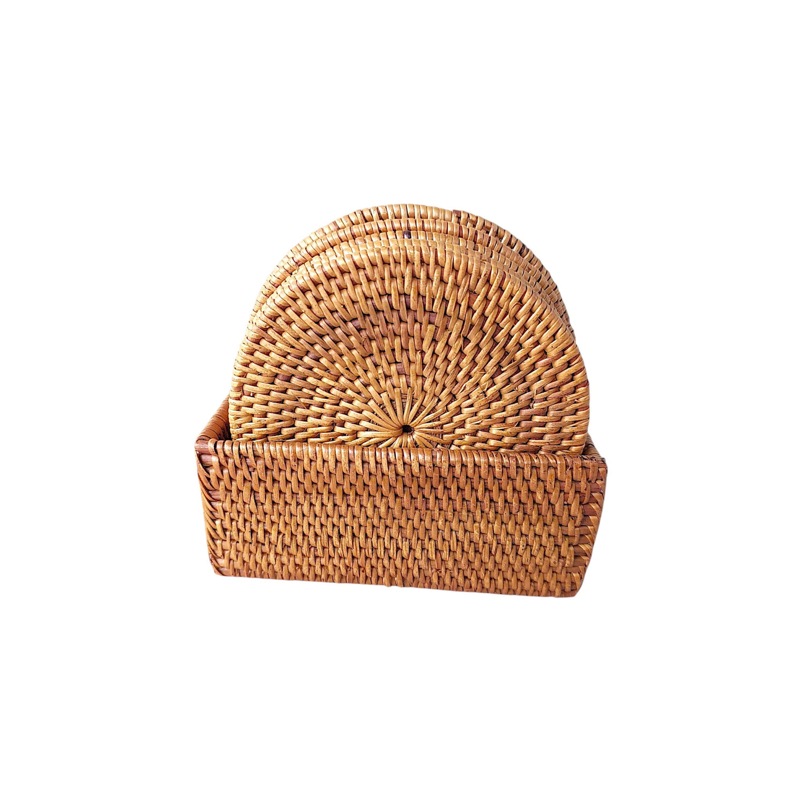 Hand Woven Ata Coasters, Set of 8 in Box