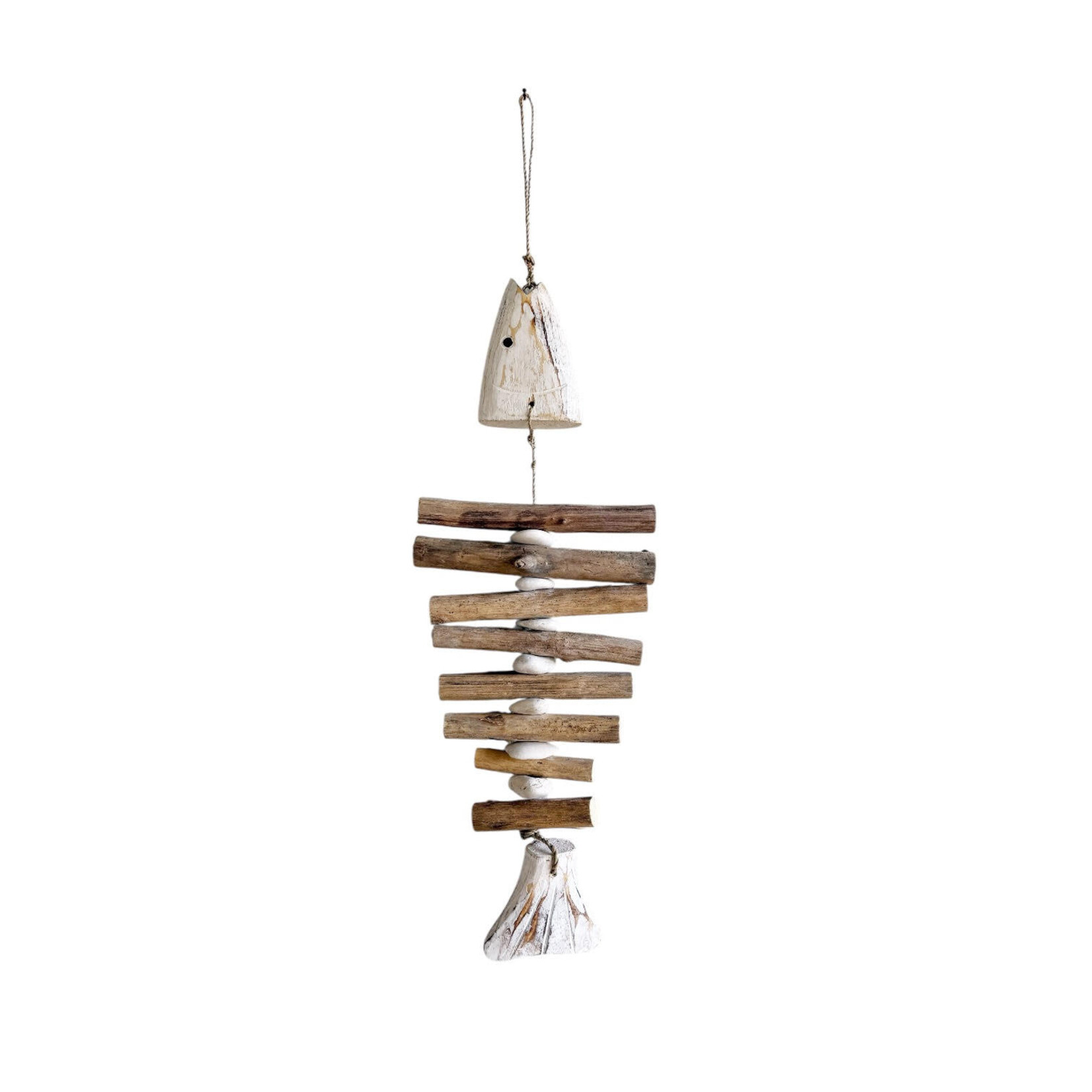 Hand Made Driftwood Hanging Fish Medium 40cm