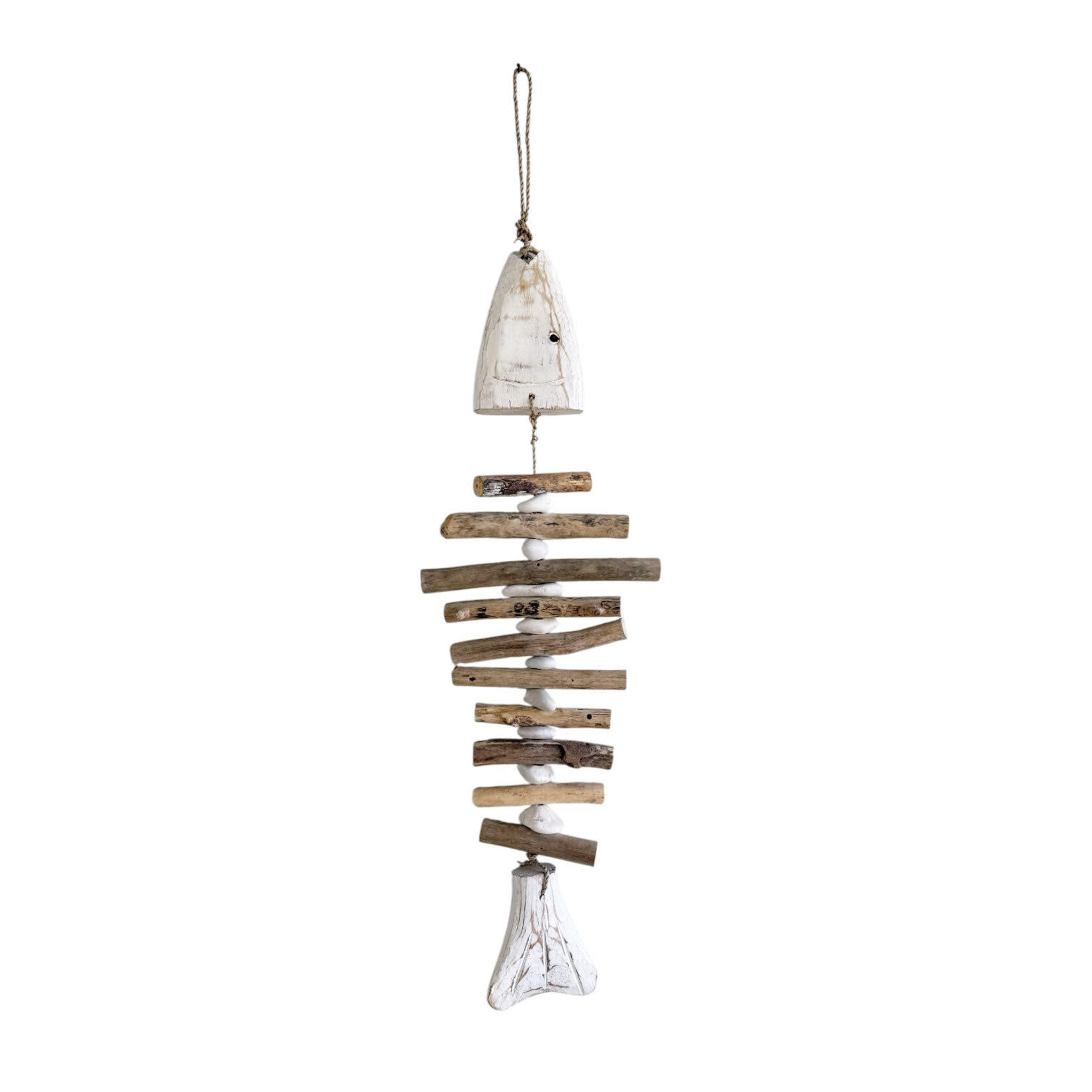 Hand Made Driftwood Hanging Fish Large 50cm