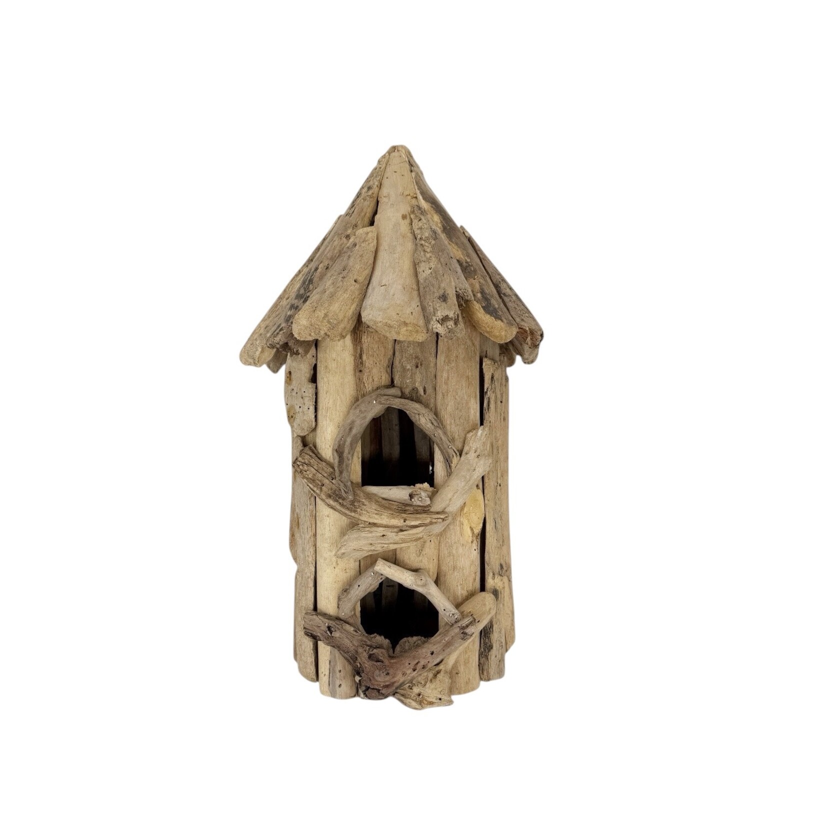 Handmade Driftwood Large Two Story Birdhouse