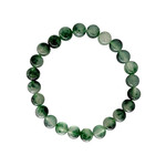 Moss Green Chalcedony Gemstone Stretch Bracelet 8mm