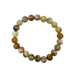 Crazy Lace Agate Gemstone Stretch Bracelet 8mm