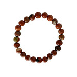 Red Jasper Gemstone Stretch Bracelet 8mm