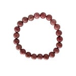 Dark Rhodonite Gemstone Stretch Bracelet 8mm