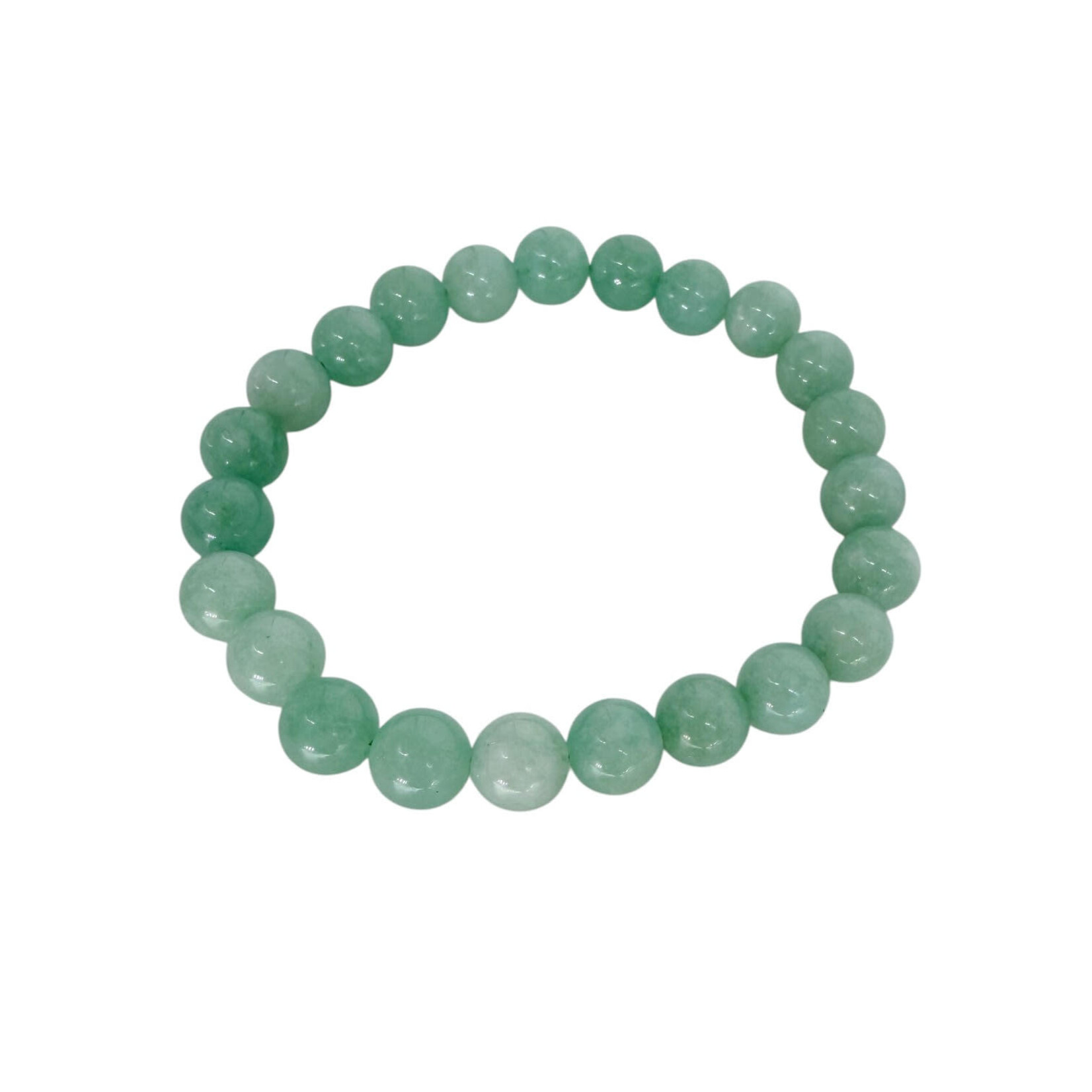Myanmar Jade Gemstone Stretch Bracelet 8mm
