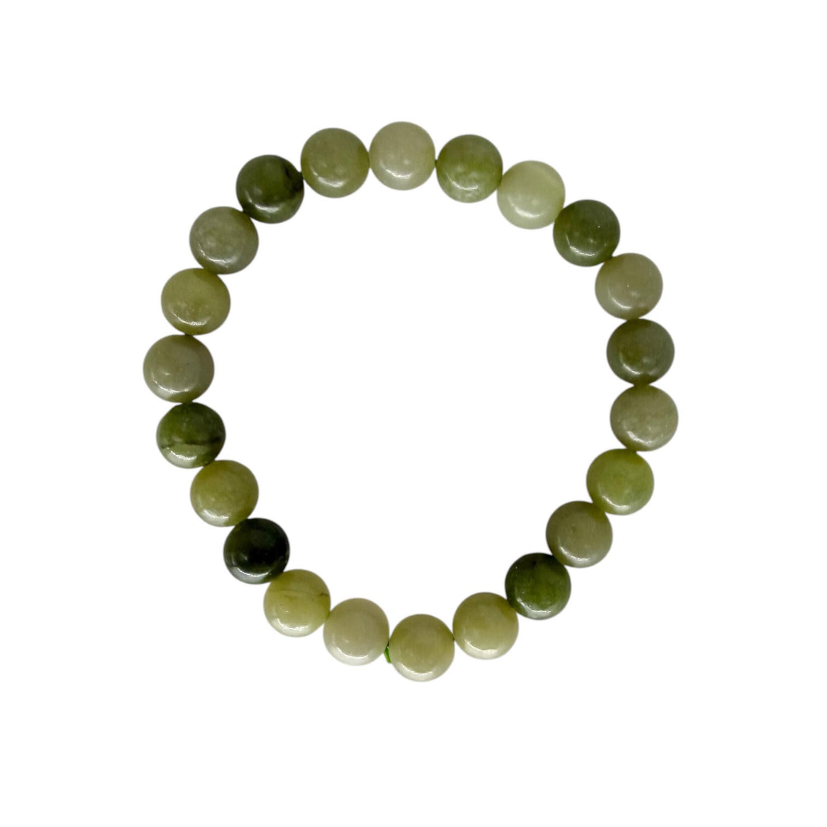 Green Jade Gemstone Stretch Bracelet 8mm