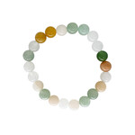 Mixed Color Jade Gemstone Stretch 8mm