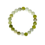 Light Green Jade Gemstone Stretch Bracelet 8mm