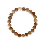 Mixed Moonstone Gemstone Stretch Bracelet 8mm