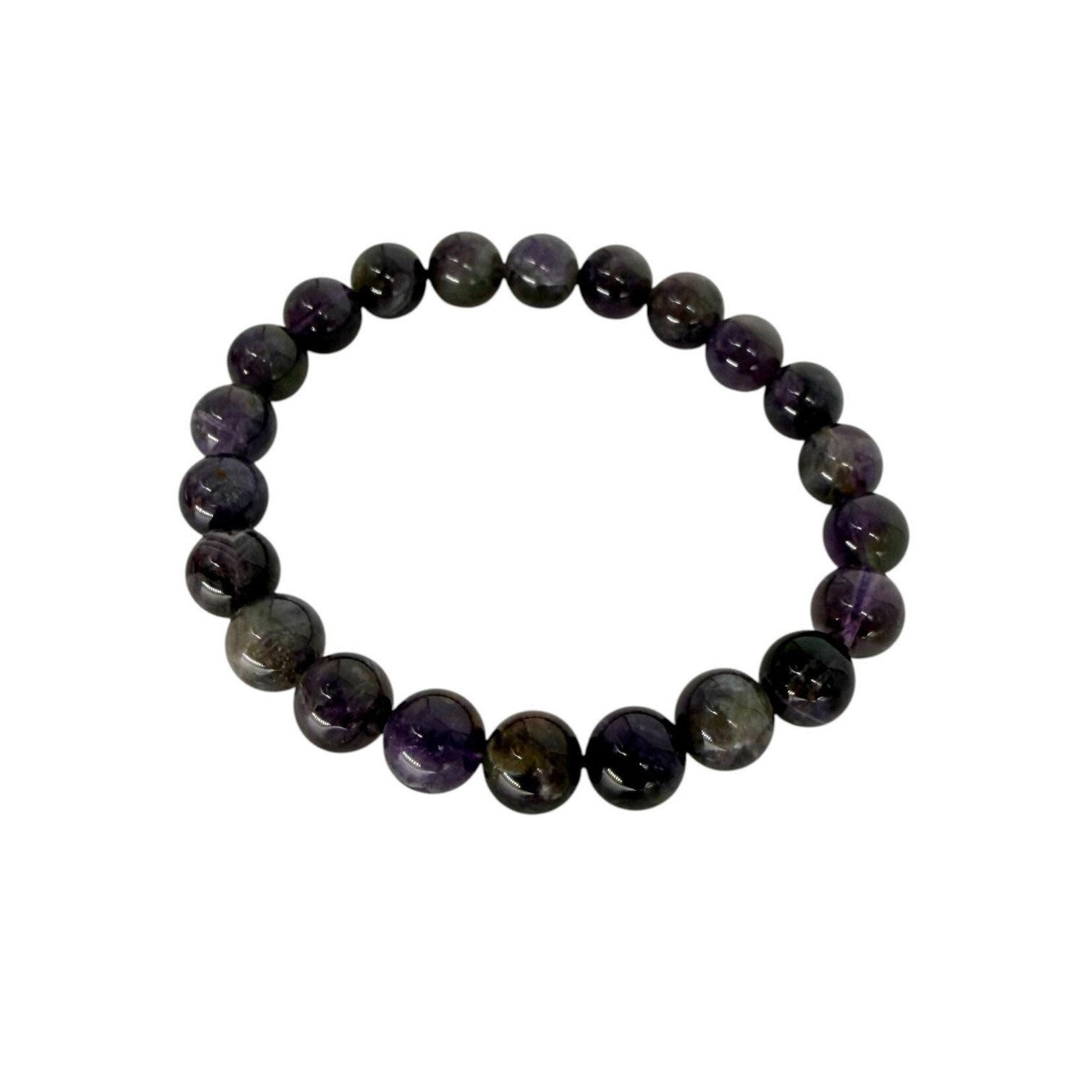 Ghost Amethyst Gemstone Stretch Bracelet 8mm