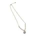 16-18" 15k Gold Plated Copper Drupe Shell and 8 Pearl Necklace
