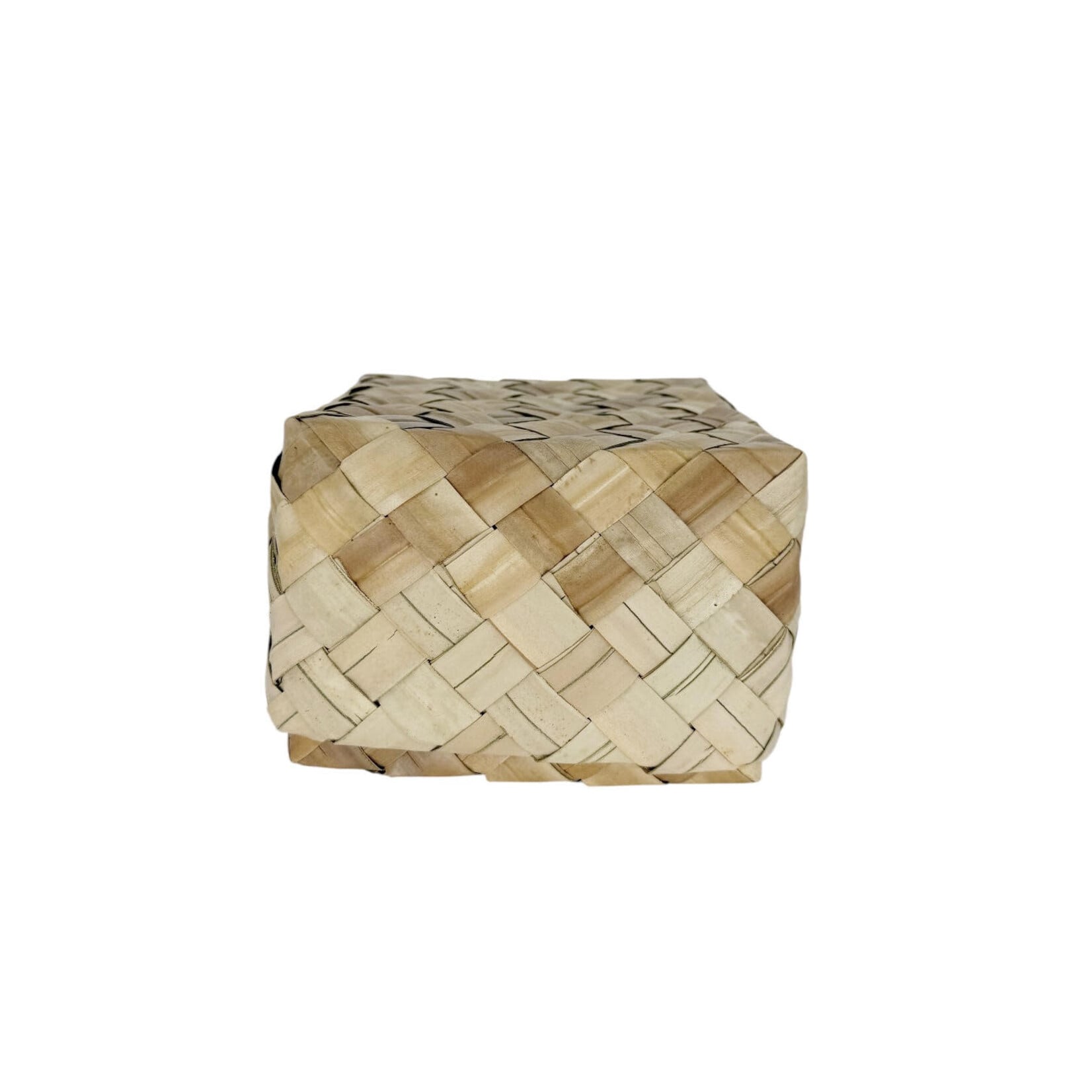 Woven Lauhala Square Box Small