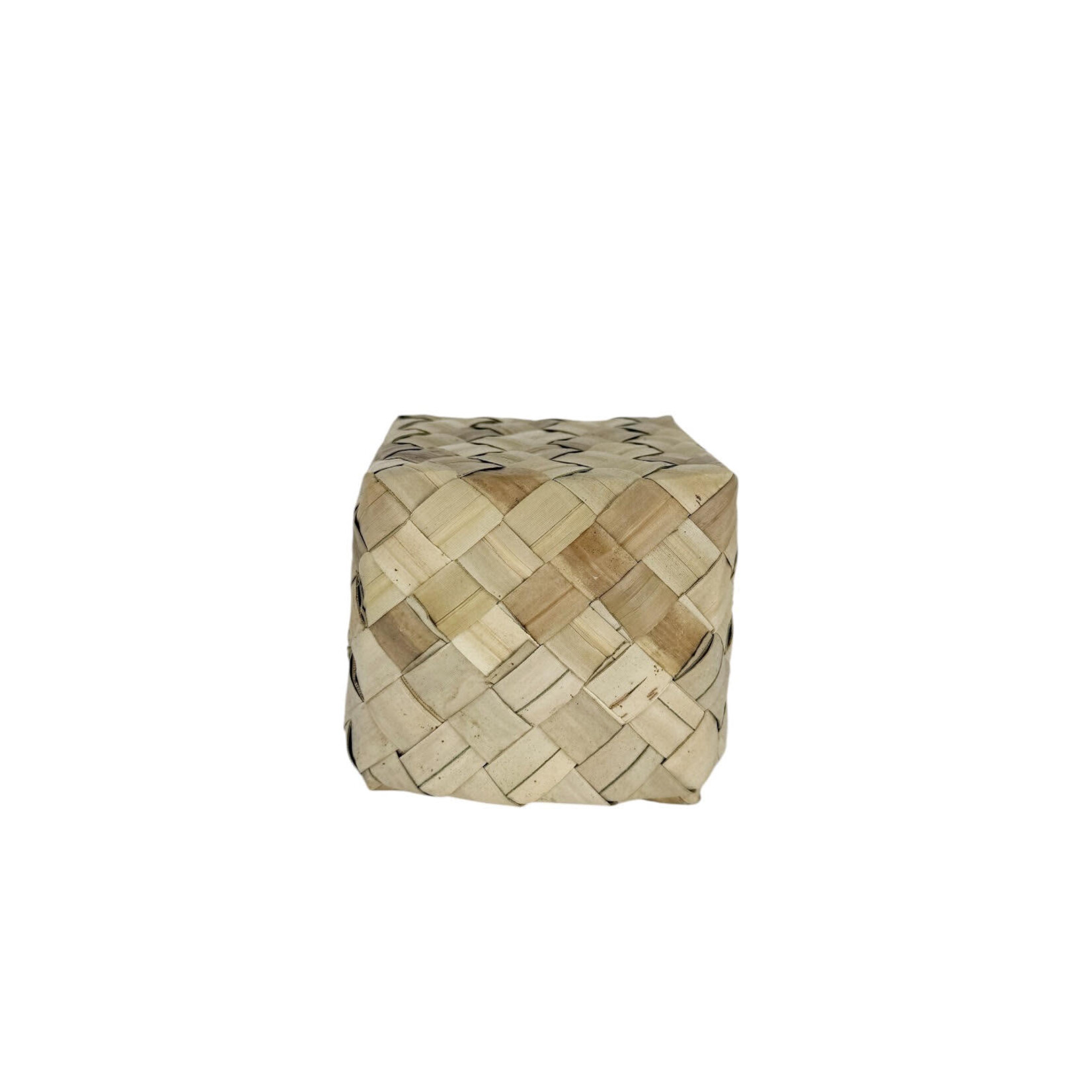Woven Lauhala Square Box  Extra Small