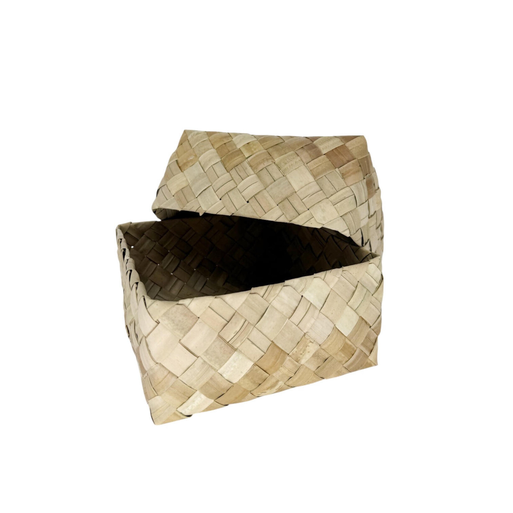Woven Lauhala Square Box Medium