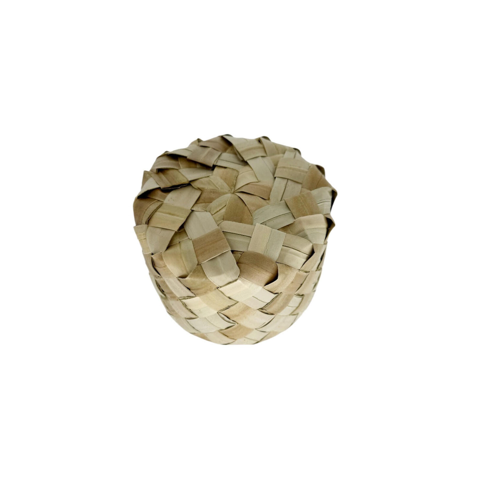Woven Round Lauhala Box Extra Small