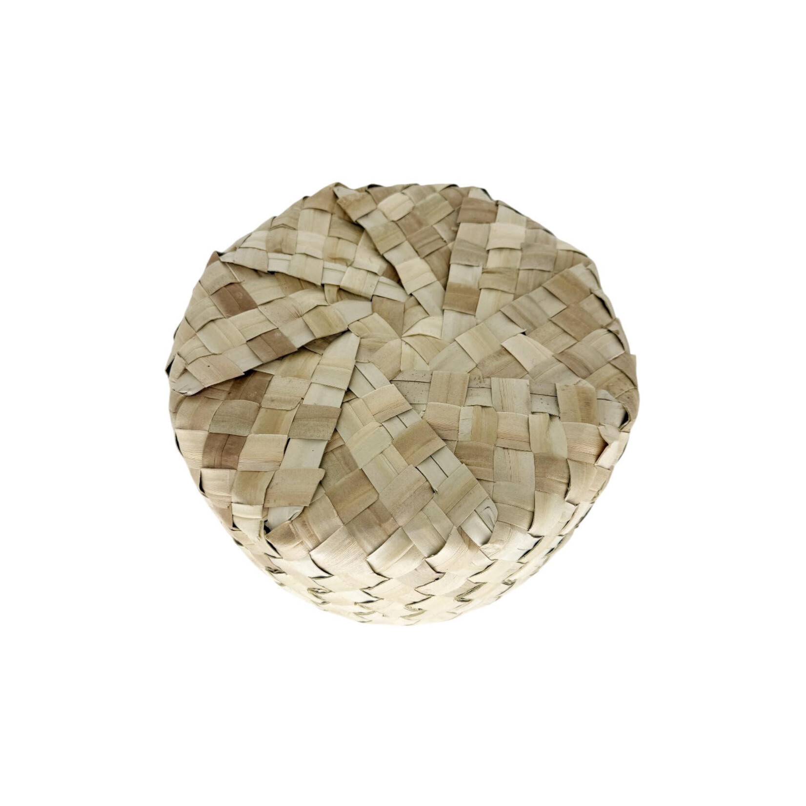 Woven Round Lauhala Box Medium
