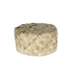 Woven Round Lauhala Box Large