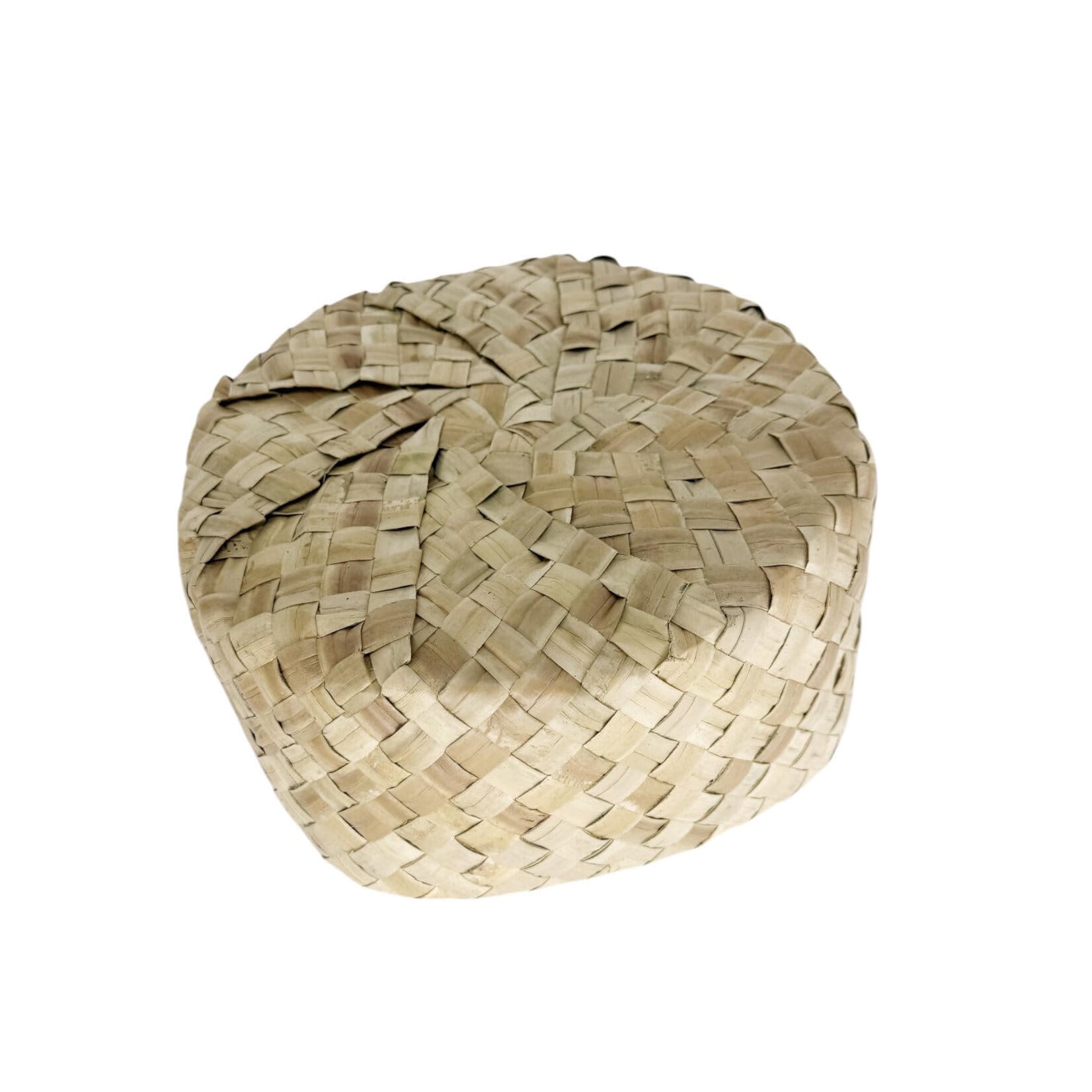 Woven Round Lauhala Box Large