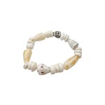 18cm Mixed Puka and Cone Shell Stretch Bracelet