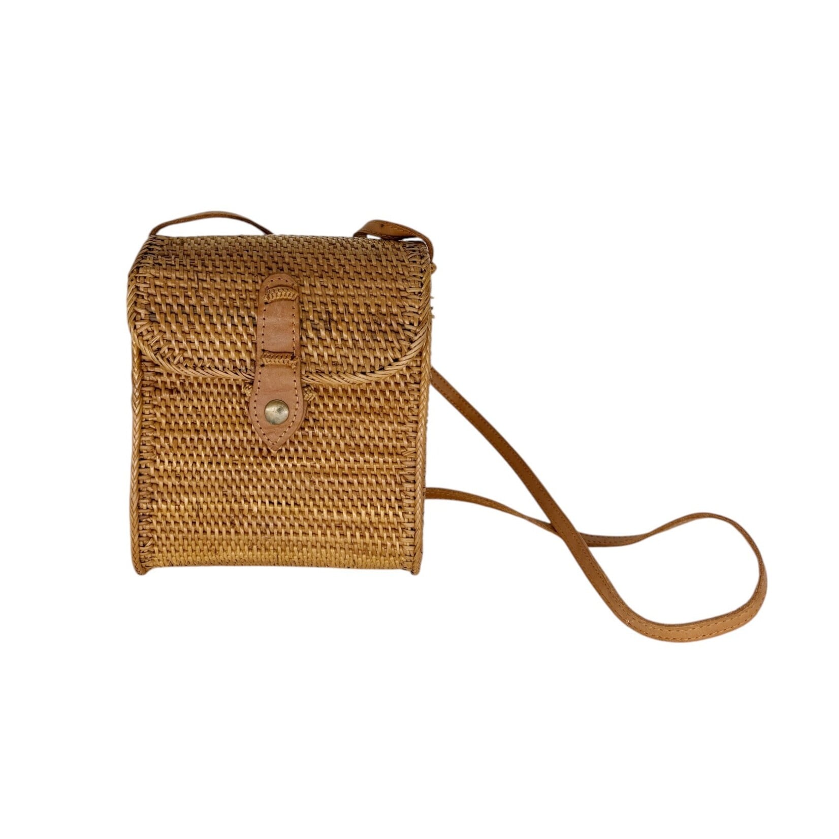 Hand Woven Ata Bag Puahau - Unlined