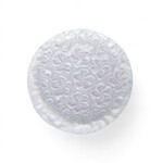 8.5" Handmade Round Plumeria Recycled Glass Plate