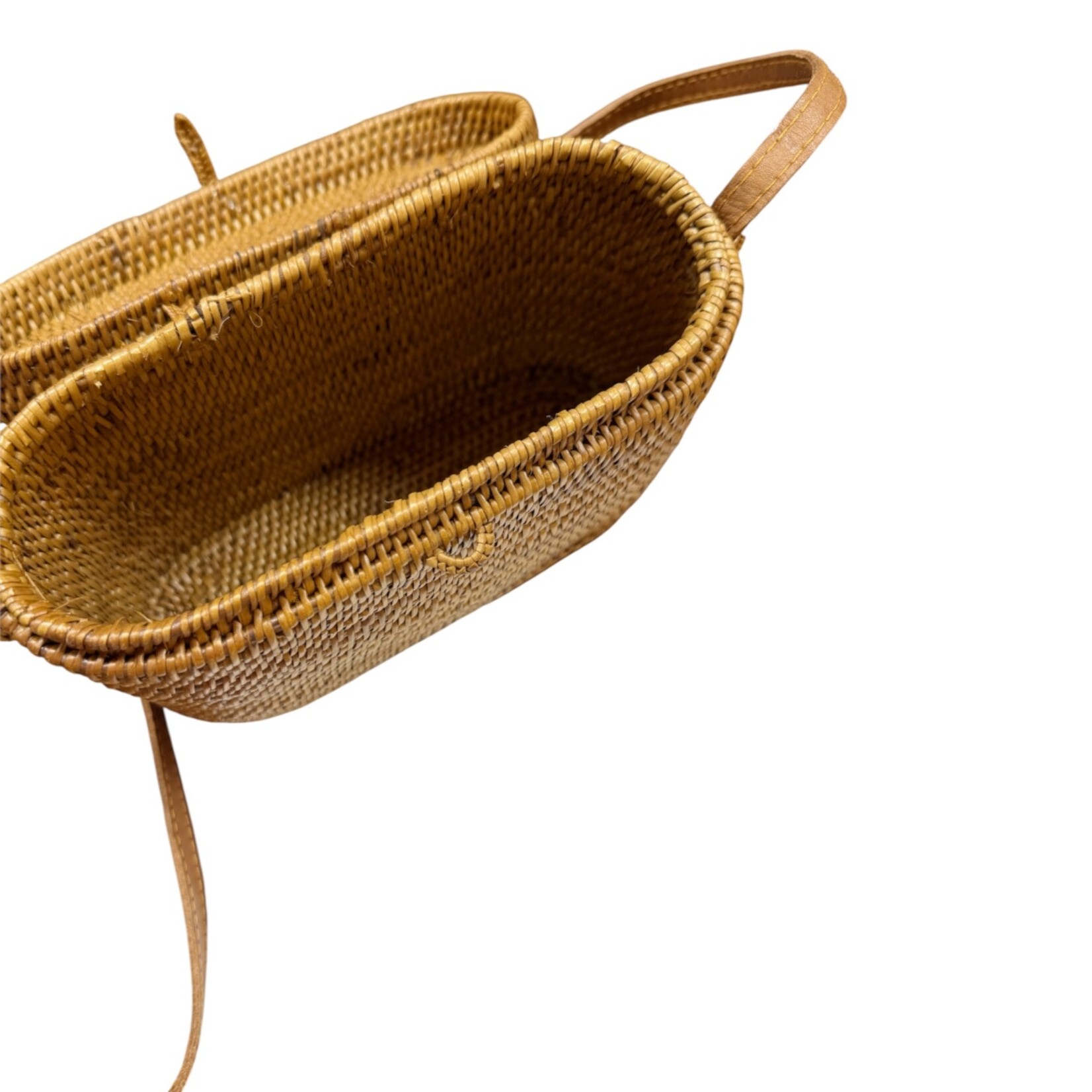 Hand Woven Ata Bag Huehu - Unlined