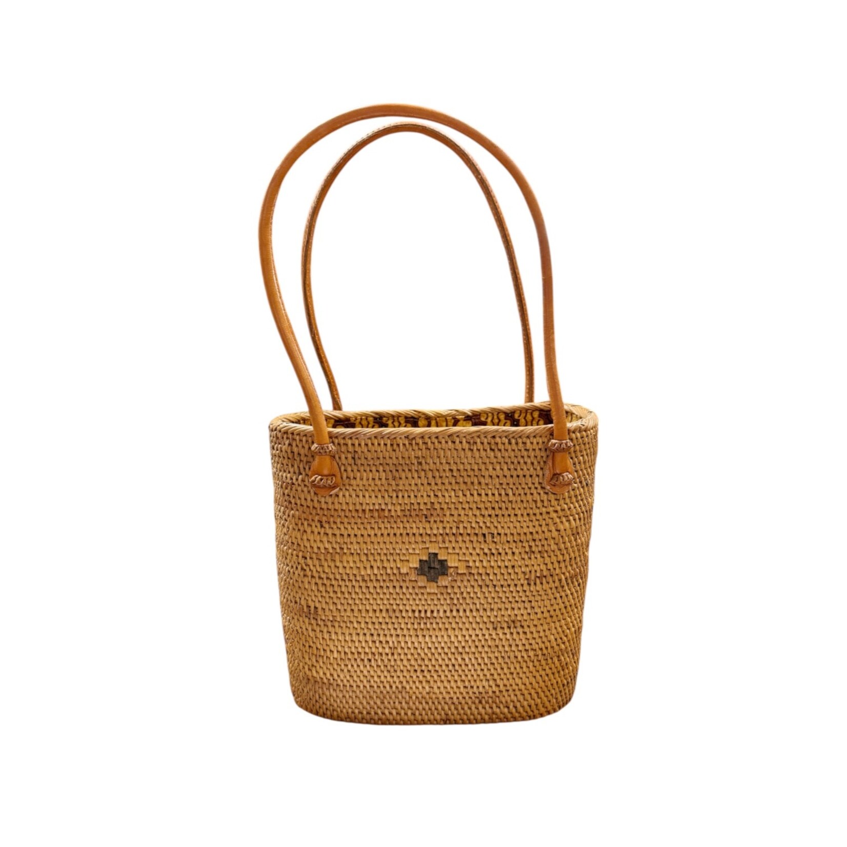 Hand Woven Ata Bag Kaneohe *with accent pattern