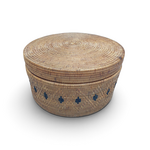Hand Woven Ata Basket #178 Large Round Box with Lid