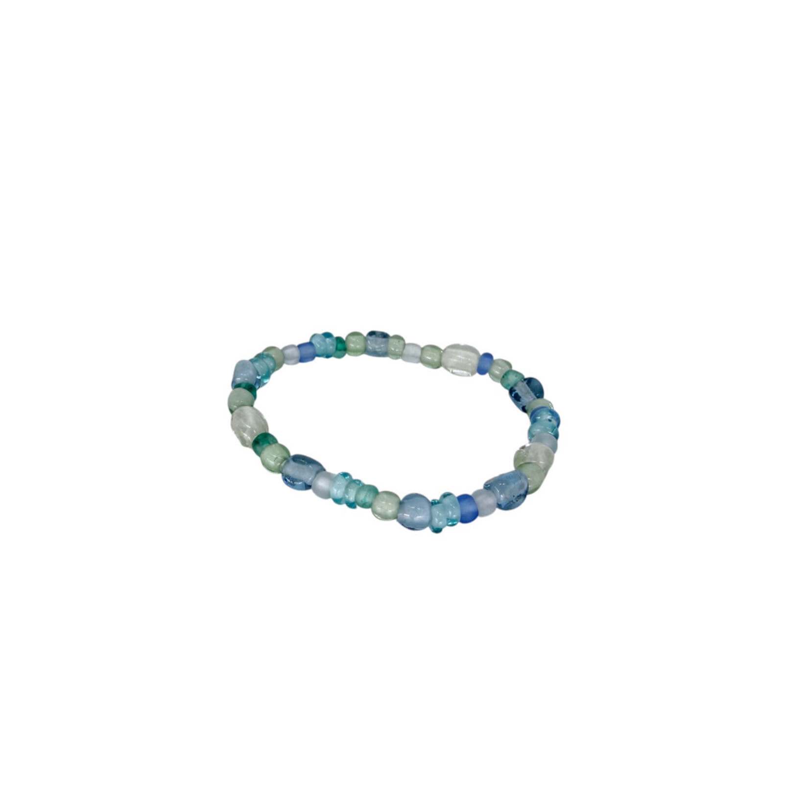 BGL48 Keiki Beach Glass Stretch Bracelet