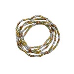 Beaded Stretch Anklet, Pack of 5 Earth